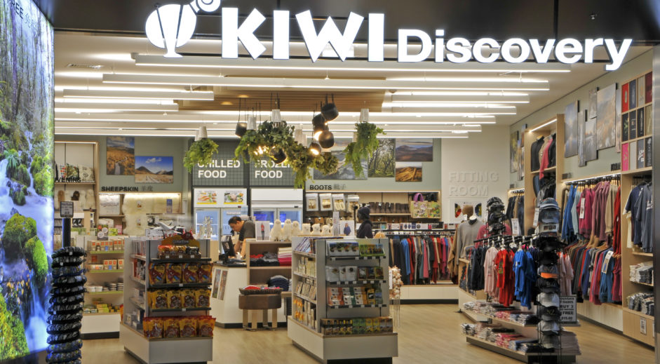 RETAIL DESIGN 2 Kiwi Discovery souvenir store interior at Auckland International Airport